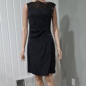 Elegant Black Sequin Dress